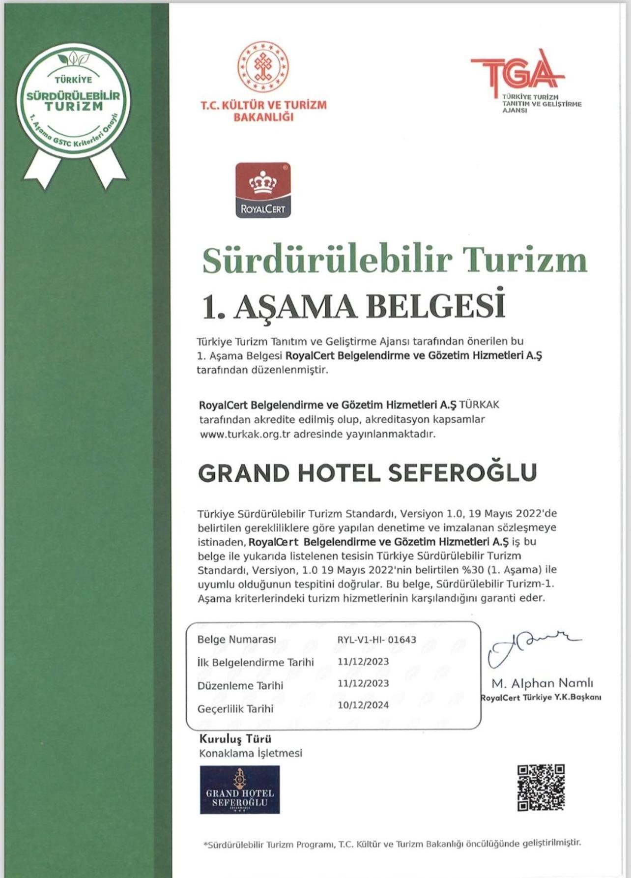Grand Hotel Seferoglu Istambul Exterior foto
